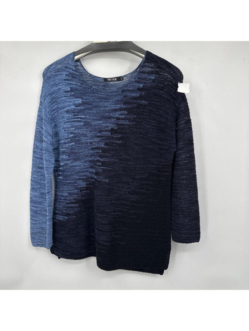 Women's Nic + Zoe Blue Ombre Sweater Medium